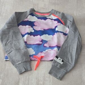 Stella Sport Women Cloud Print Sweatshirt - Gray and Pink